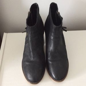 Urban Outfitters Faux Leather Stacked Heel Booties